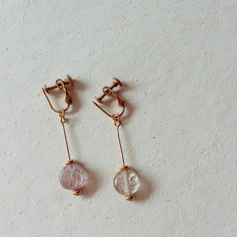 // Prophet's rose colorful glass bead earrings // ve006 - Earrings & Clip-ons - Glass Multicolor