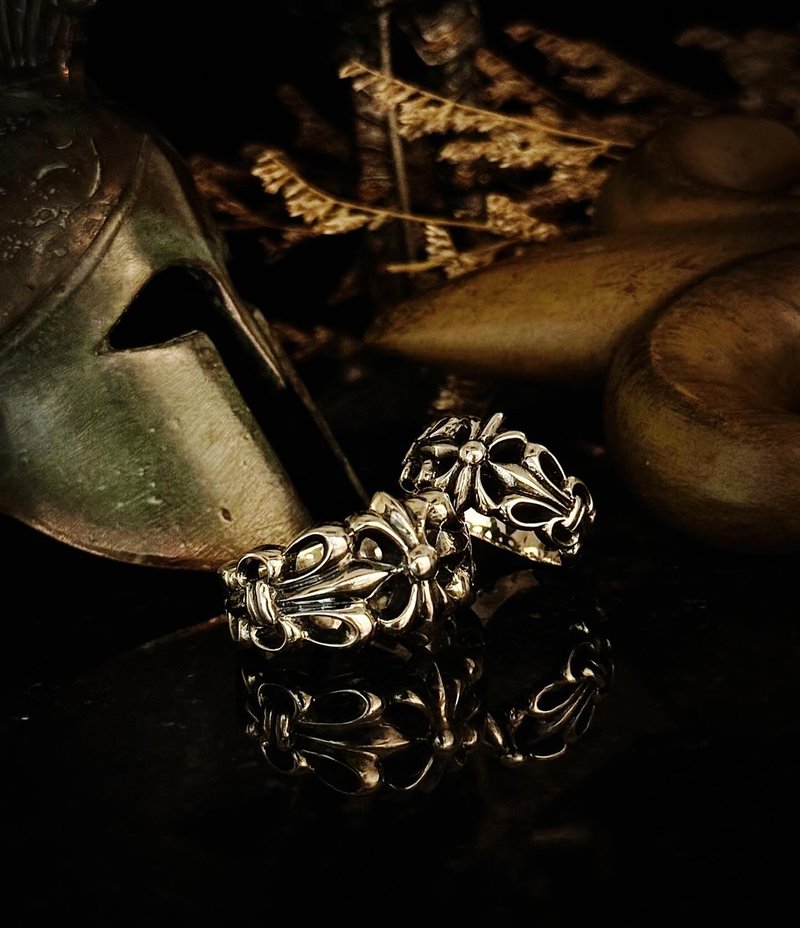 【Baroque Series】  Iris   Men's silver  925silver  couple ring - General Rings - Sterling Silver Silver