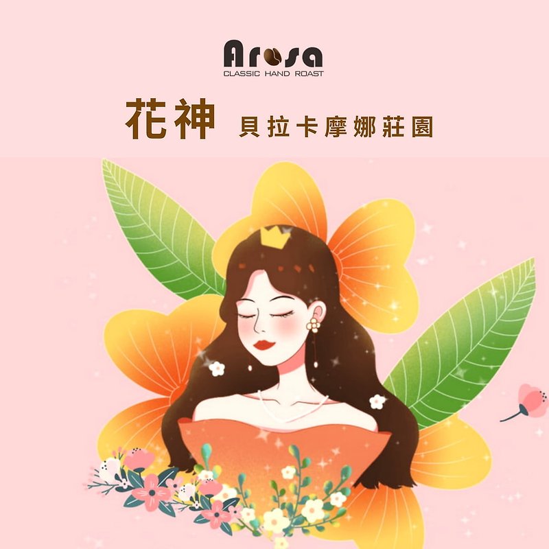 【Arosa】Flower sun-dried light roasted coffee beans SCA international professional roasting - Coffee - Other Materials White