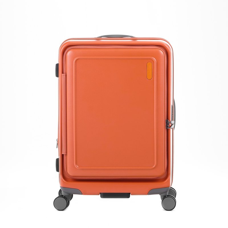 URBANITE | 72L 26in Expandable 4 wheels TSA Lock Top Flip Suitcase - Terracotta - กระเป๋าเดินทาง/ผ้าคลุม - เส้นใยสังเคราะห์ สีส้ม