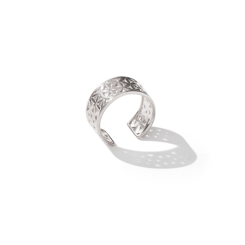 Flower of Life Classic Ring - General Rings - Sterling Silver Silver