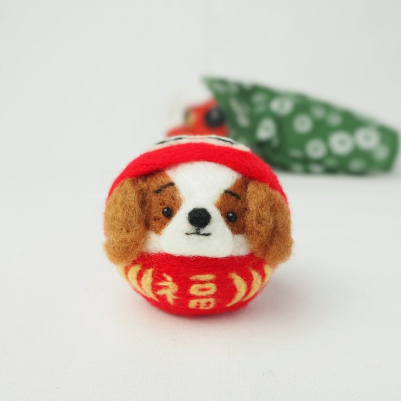 Cavalier became Daruma (Brainheim and 3 others) Wool Felt - Items for Display - Wool 