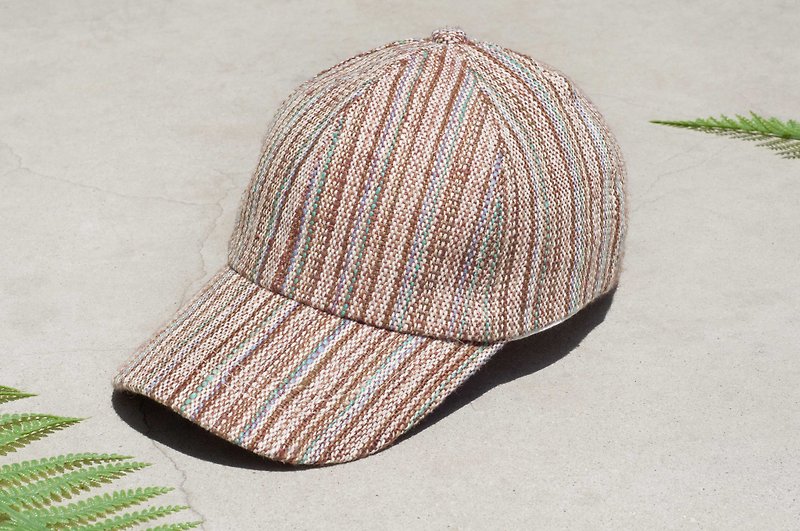 Cotton hat Cap Cap Weave Cap fisherman hat Visor Hat Cap Sports cap - Morocco Desert - Hats & Caps - Cotton & Hemp Multicolor