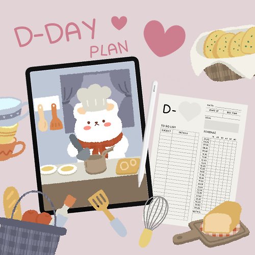 G.Planner Culinary Delight - Digital D-Day Plan