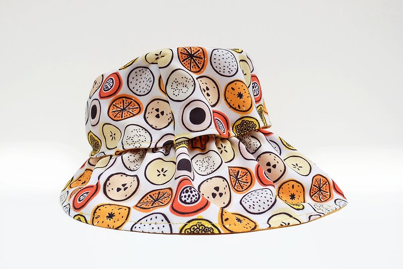 Visor Hat Fruit Print - Hats & Caps - Other Materials Orange