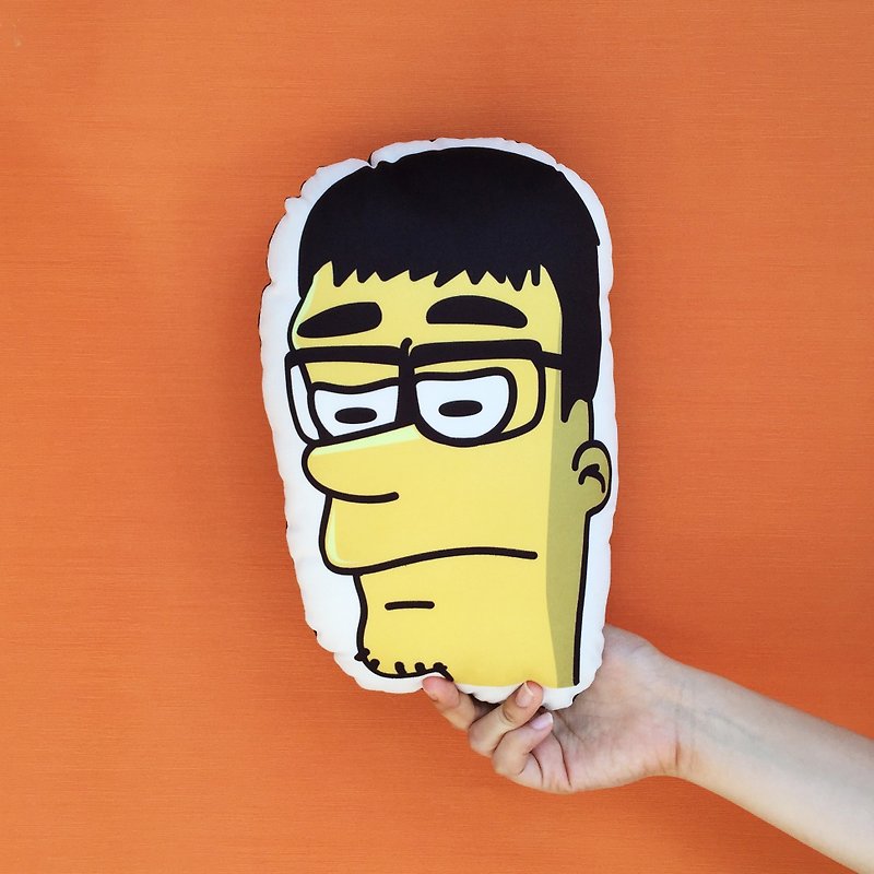 [Simpson Style] custom illustration: Big Head 30cm - หมอน - วัสดุอื่นๆ 