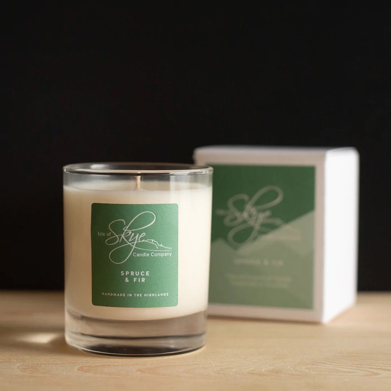 Skye candles spruce and fir (refreshing woody tone for forest bathing)_candle (medium) - เทียน/เชิงเทียน - วัสดุอื่นๆ สีเขียว