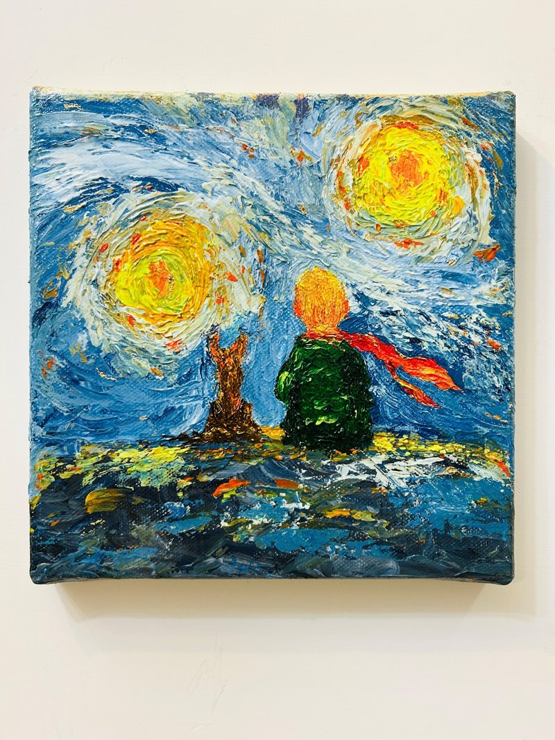 【星光不語】無框抽象畫 - 擺飾/家飾品 - 顏料 多色