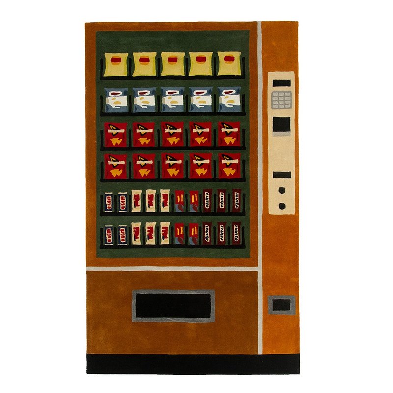 vending_machine 販賣機地毯手工槍刺潮流地毯掛毯客廳臥室地毯 - 地墊/地毯 - 聚酯纖維 咖啡色