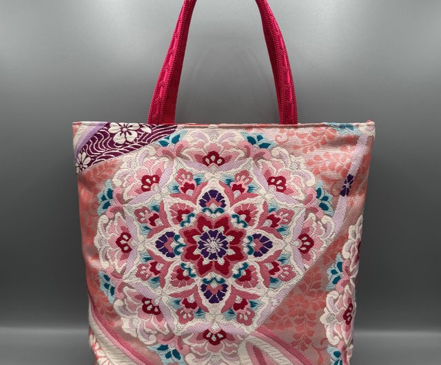 ❤プリン❤ ハンドメイド 帯 リメイク Amazon.co.jp: 帯リメイクハンドメイドおしゃれトートバッグ