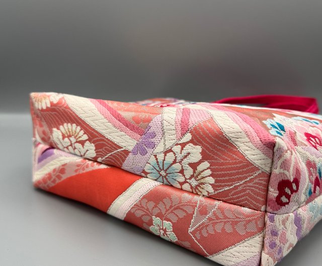 ❤プリン❤ ハンドメイド 帯 リメイク Amazon.co.jp: 帯リメイクハンドメイドおしゃれトートバッグ