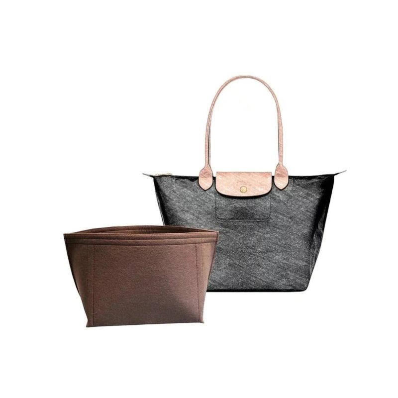 手製內袋 Longchamp Le Pliage Original/Green (Long Handle) L - 化妝包/收納袋 - 其他材質 多色
