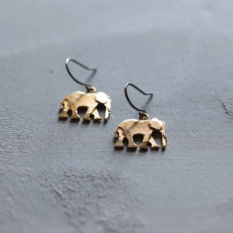 アフリカぞう | ピアス | イヤリング | P554 - 耳環/耳夾/耳骨夾 - 其他金屬 金色