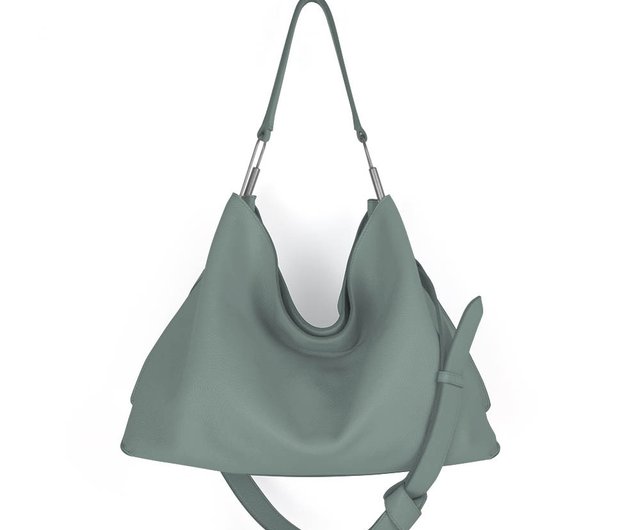 Agave green hotsell large crescent slouch bag