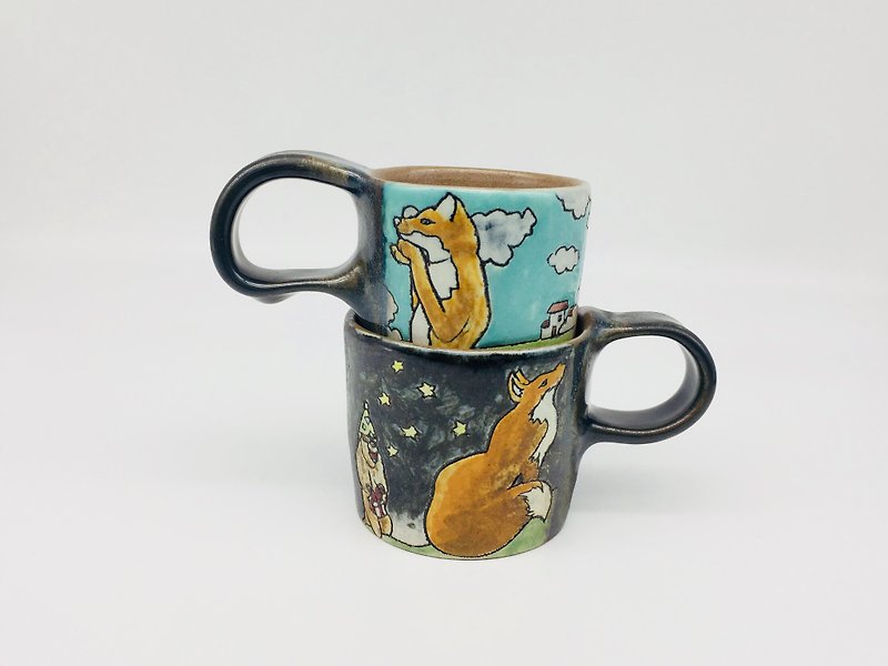 [Mr. Song • Miss Fox] - Cups - Pottery Multicolor