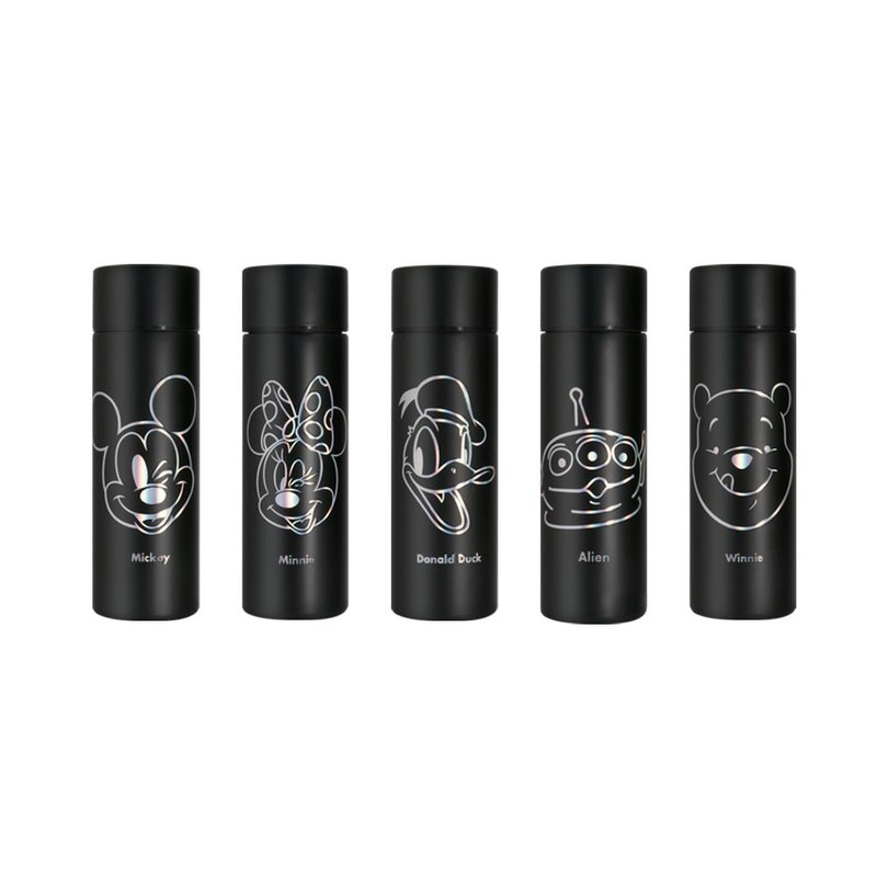 【聯名商品】YUN JOIN x WOKY 迪士尼限定口袋瓶150ML(5款任選) - 保溫瓶/保溫杯 - 不鏽鋼 黑色