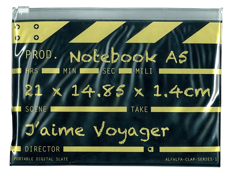 Director clap Journal jotter A5 Notebook - Gold - สมุดบันทึก/สมุดปฏิทิน - วัสดุอื่นๆ สีทอง