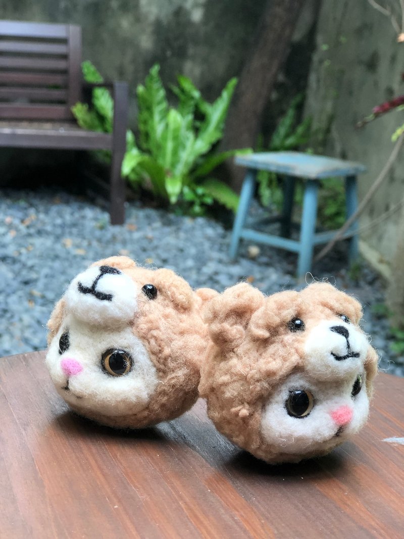 戴著熊麻吉頭套的貓咪~ - 證件套/識別證套 - 羊毛 白色