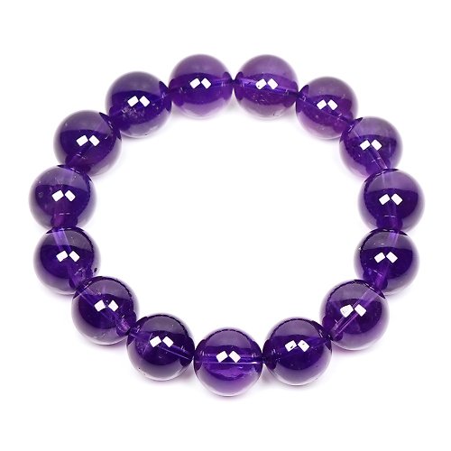 正佳珠寶 Gemsrich Jewelry 【正佳珠寶】紫水晶 頂級冰翠紫 巴西紫水晶 14.5-15mm 手珠