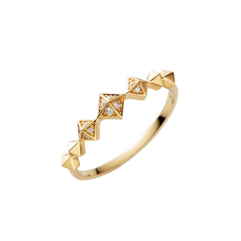 18K rivet diamond ring - General Rings - Precious Metals Gold