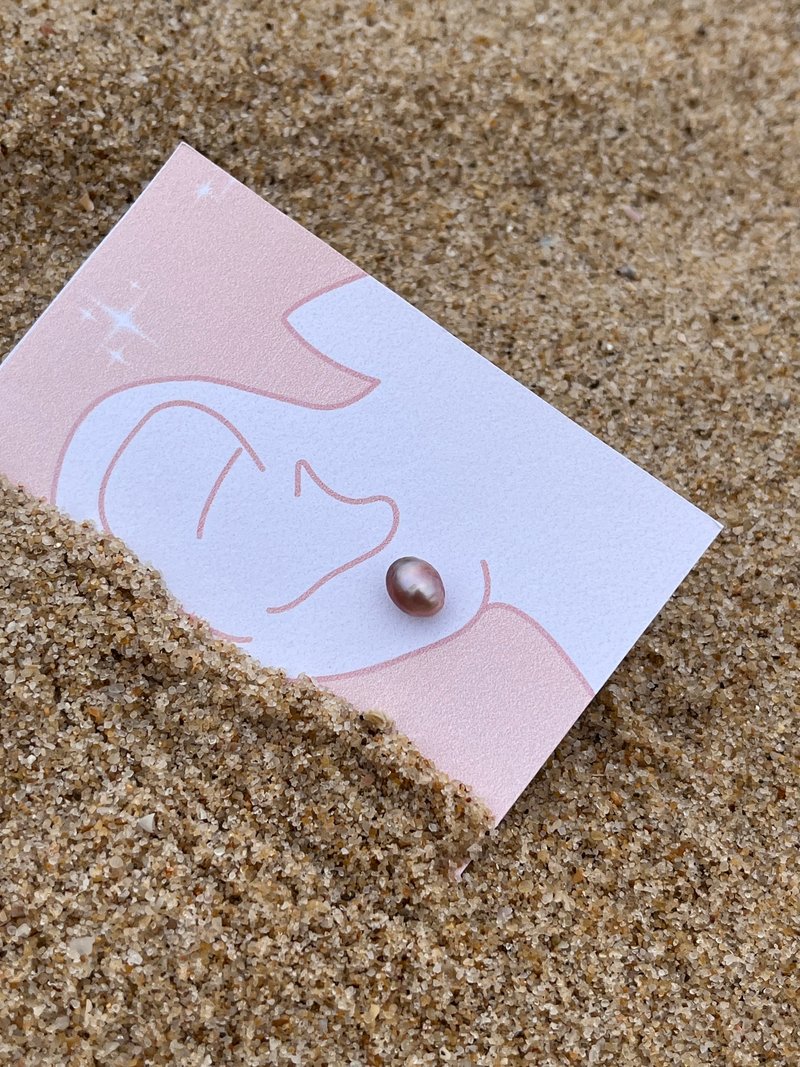 日常配搭天然淡水珍珠925純銀耳釘一圖一物 - 耳環/耳夾/耳骨夾 - 珍珠 