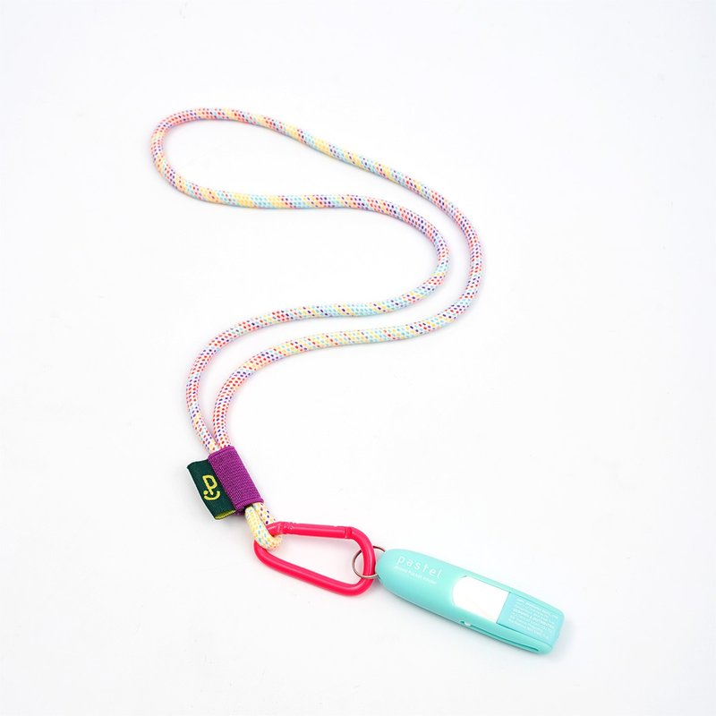 สายคล้องคอ PASTEL CREATIVE Cotton Lanyard - สีขาว - อื่นๆ - วัสดุอื่นๆ สึชมพู