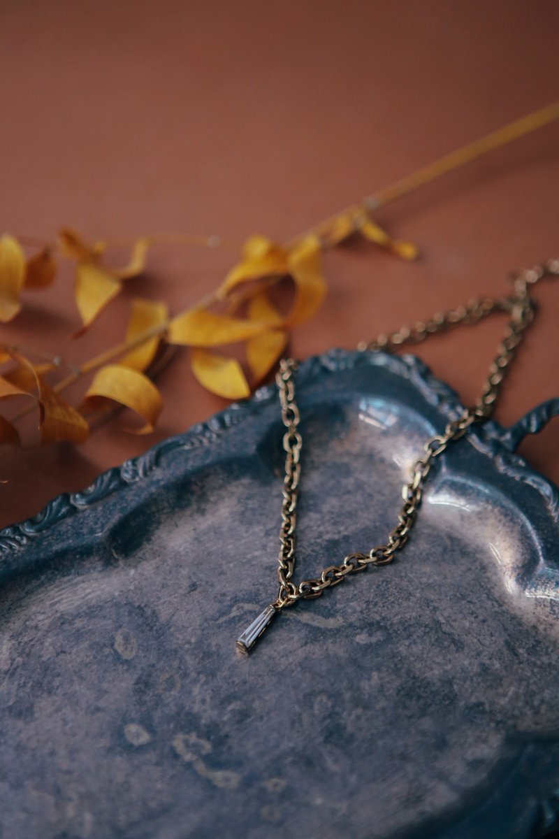 COR-DATE / T鑽鋯石鏈條項鍊 - 項鍊 - 其他材質 