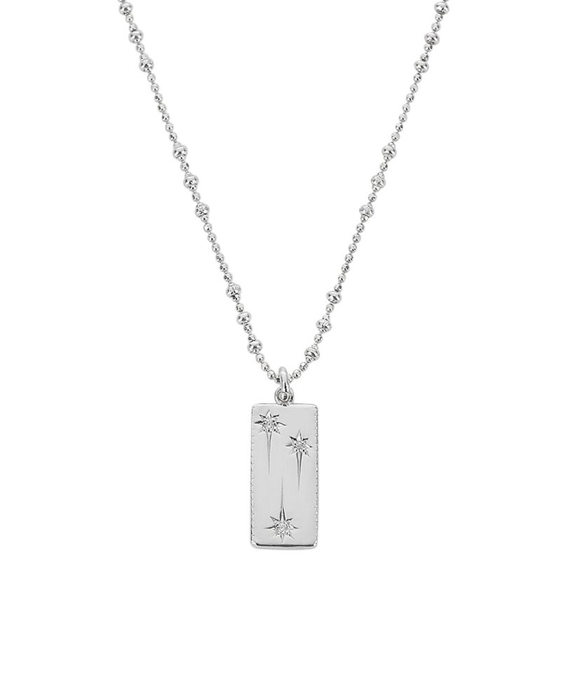 MYSTIC NECKLACE 01ㅣSILVER - 項鍊 - 純銀 銀色