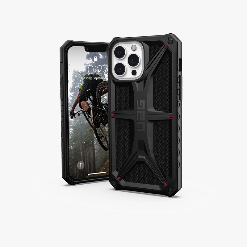 UAG iPhone 13 Pro Max 頂級(特仕)版耐衝擊保護殼-軍用黑 - 手機殼/手機套 - 其他人造纖維 黑色