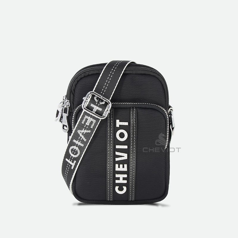 [Fast Shipping] [CHEVIOT] Jazz Diva Series Side Backpack-19125 - Messenger Bags & Sling Bags - Nylon Black