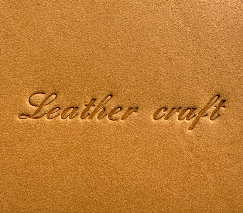 Exclusive leather engraving/stenciling - Leather Goods - Other Materials Transparent