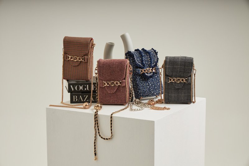 Collection MOBILE POCKET TWEED - อื่นๆ - ผ้าฝ้าย/ผ้าลินิน หลากหลายสี