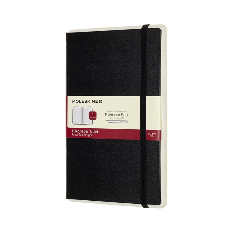 MOLESKINE スマート補充ブック - L 字型 - 横型ブラック- ホットスタンプサービス - ノート・手帳 - 紙 ブラック