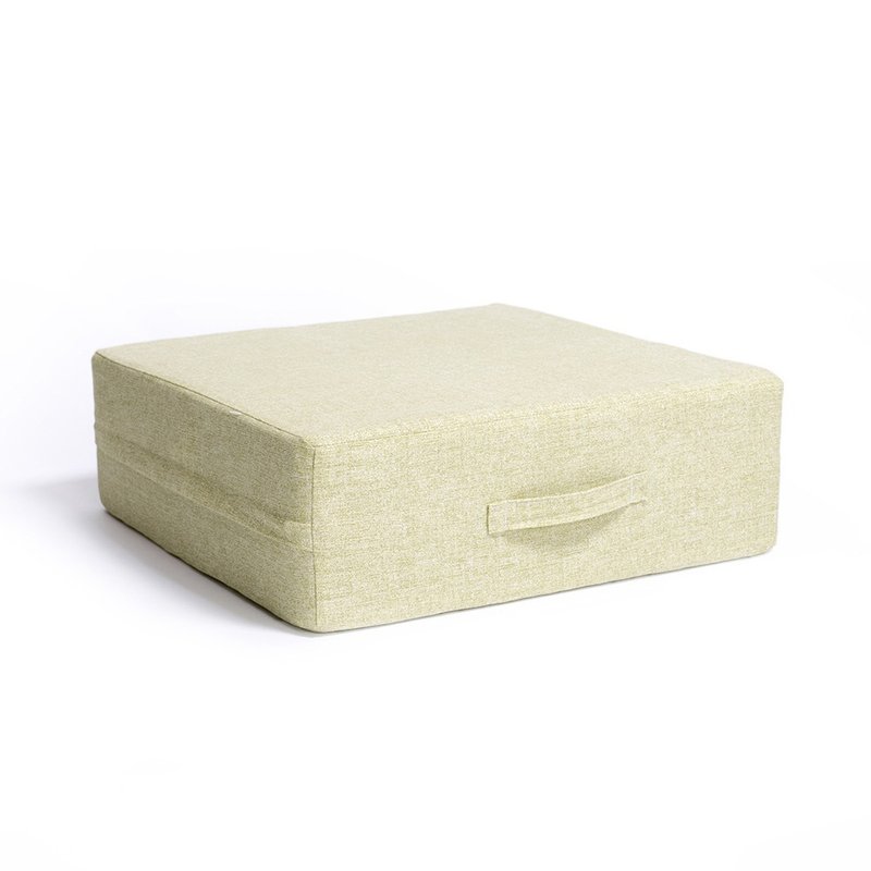 Japanese style pressure-free cushion - green (square) - เฟอร์นิเจอร์อื่น ๆ - ผ้าฝ้าย/ผ้าลินิน 