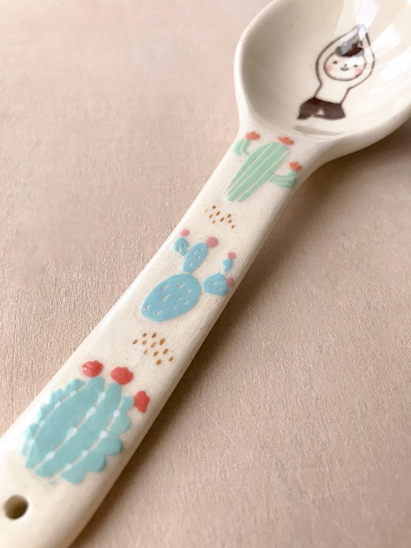 Yoga Spoon - Cactus - Cutlery & Flatware - Pottery Orange