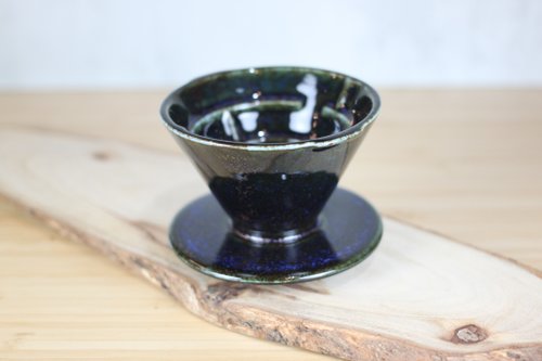 自然釉文創工作室 【送禮好物】快速版 油滴天目 迷宮濾杯 單人用00號 臺灣綠工藝