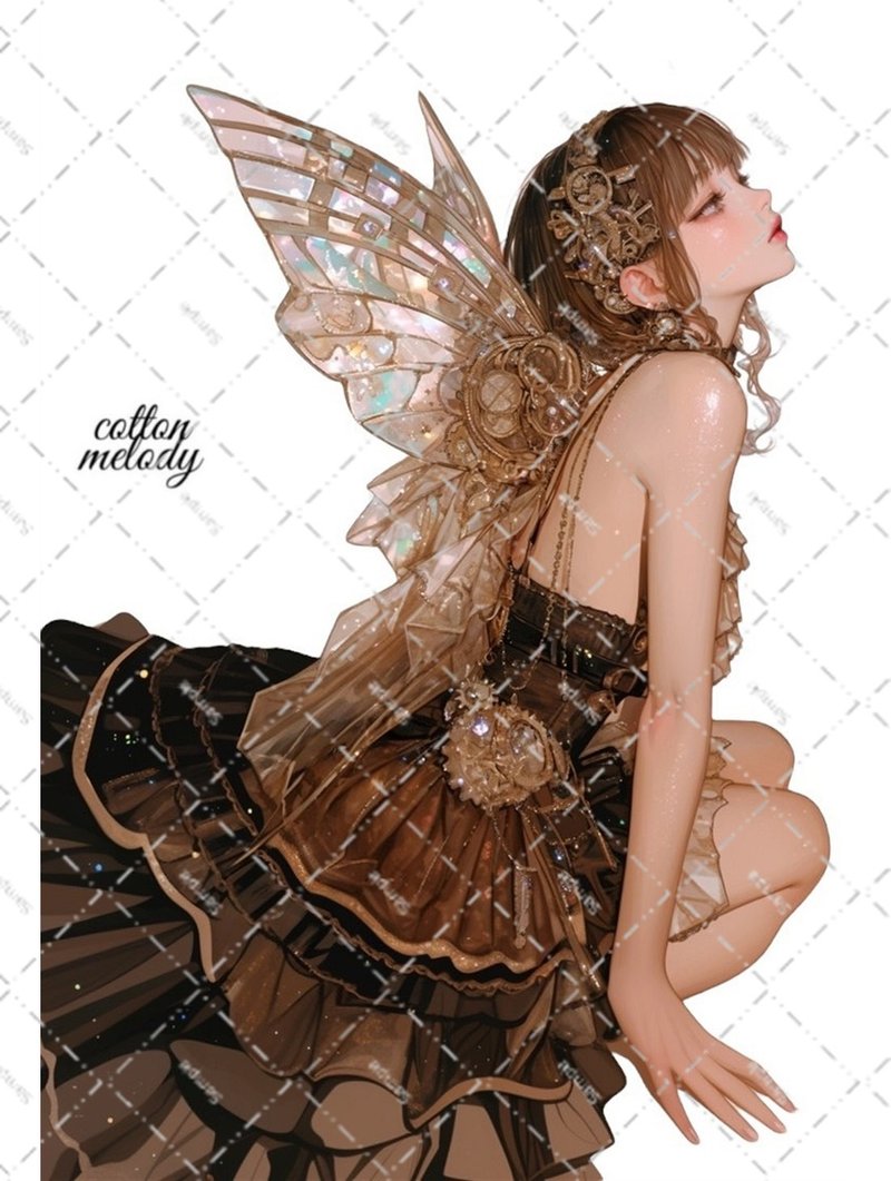original sticker no.6951 人物ステッカー オリジナルステッカー 人物ステッカー 女の子ステッカー オリジナル人物ステッカー - 貼紙 - 紙 