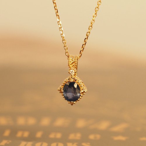 IRIZA Jewellery 18K金藍寶石皮帶項鏈 18K Gold Blue Sapphire Belt Necklace
