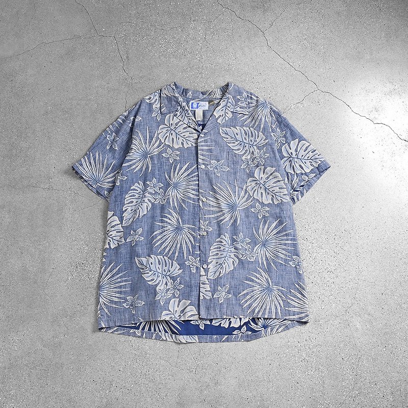 Vintage Shirt / Aloha Shirts - เสื้อเชิ้ตผู้ชาย - วัสดุอื่นๆ สีน้ำเงิน