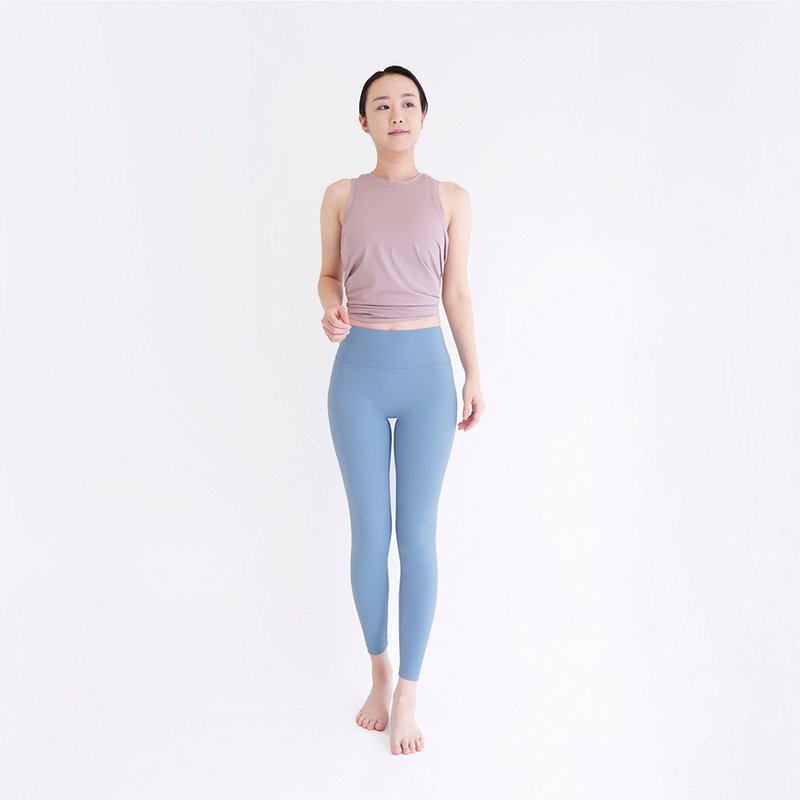 【Mukasa】LISSOM 柔羽親膚瑜珈褲 - 琉璃藍 - MUK-22902 - 瑜珈服/瑜珈褲 - 其他材質 藍色