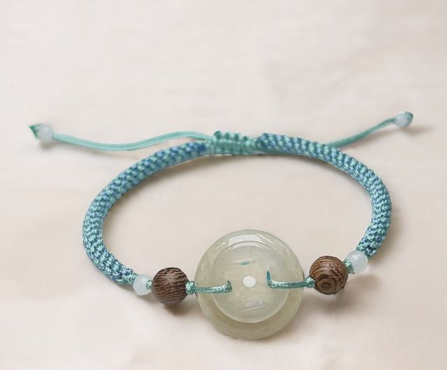 Wish‧Peace】Ice Emerald Concentric Circle Braided Bracelet