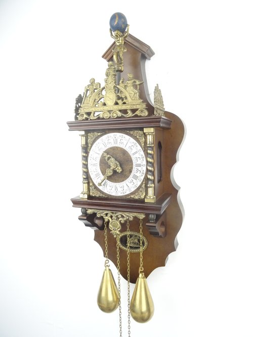 Zaanse オランダ製壁掛け時計 ヴィンテージ アンティーク 8 日間