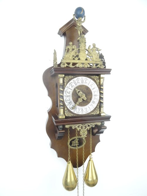 Zaanse オランダ製壁掛け時計 ヴィンテージ アンティーク 8 日間