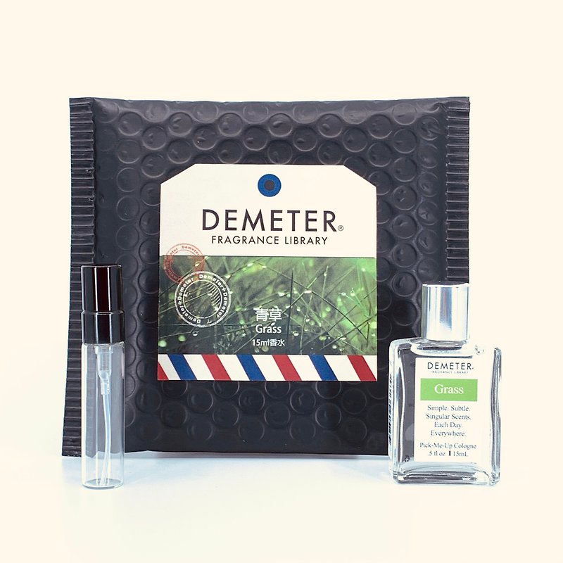 Demeter [Grass] Grass perfume 15ml wipe +5ml bottle combination - Perfumes & Balms - Glass Green