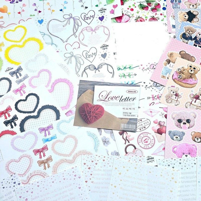 :LOVE LETTER : All in one PACK - 信封/信紙 - 紙 