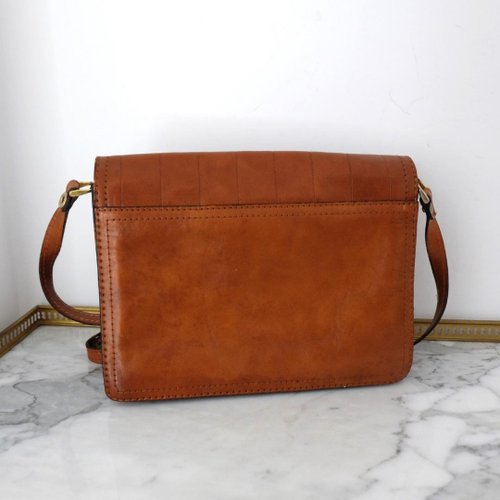 Longchamp Vintage Dark Brown Leather Bag - Shop At Granny's Messenger Bags  & Sling Bags - Pinkoi