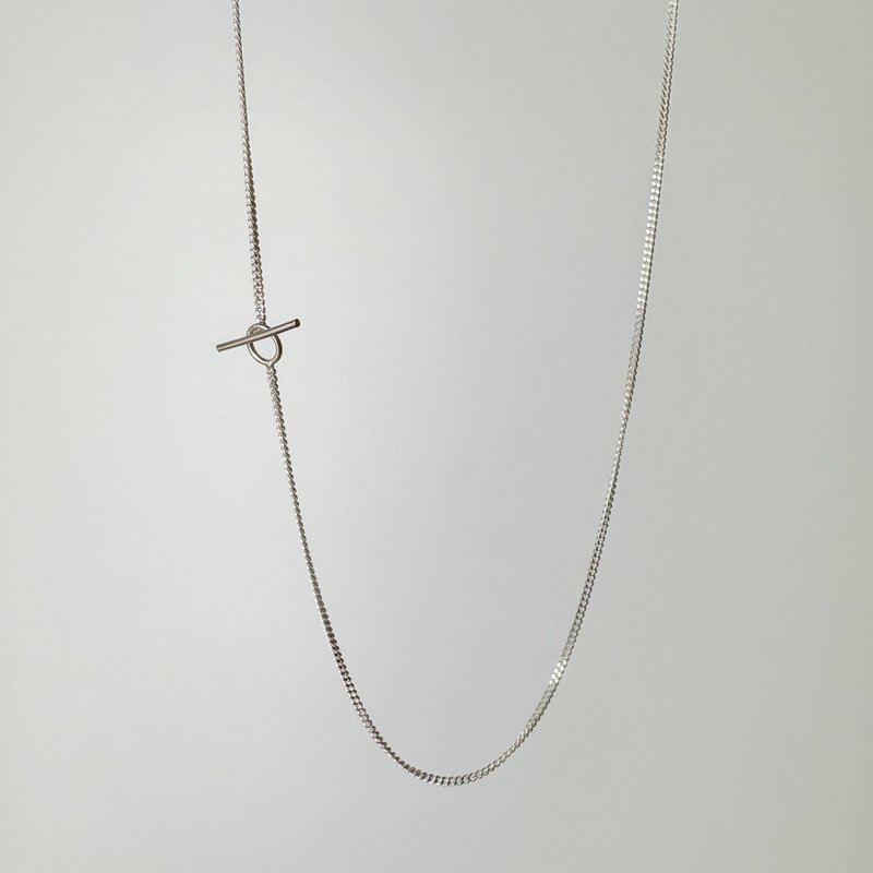 Simple OT Chain Necklace (*Pendant sold separately) - 項鍊 - 純銀 銀色