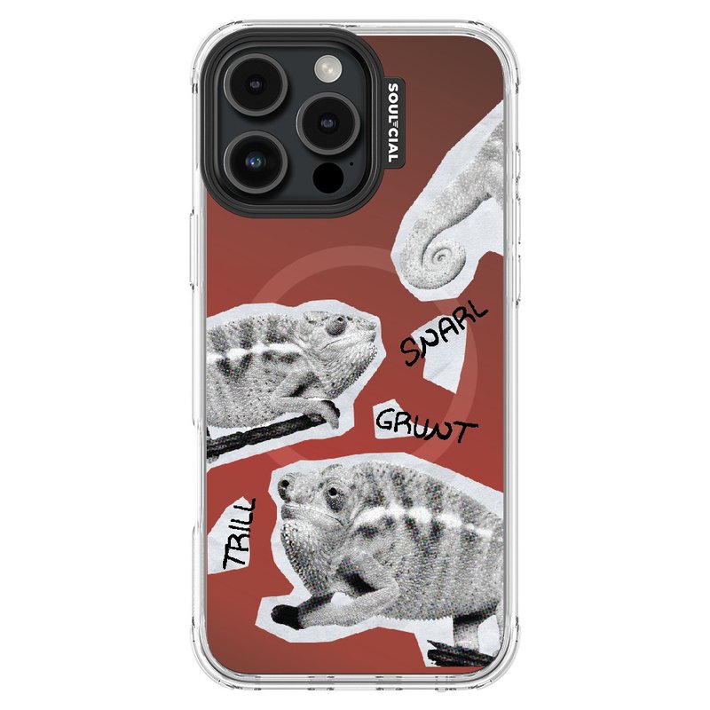 Exotic Animals Lounge Lizard iPhone 16 Case Magnetic Case - เคส/ซองมือถือ - วัสดุอื่นๆ 