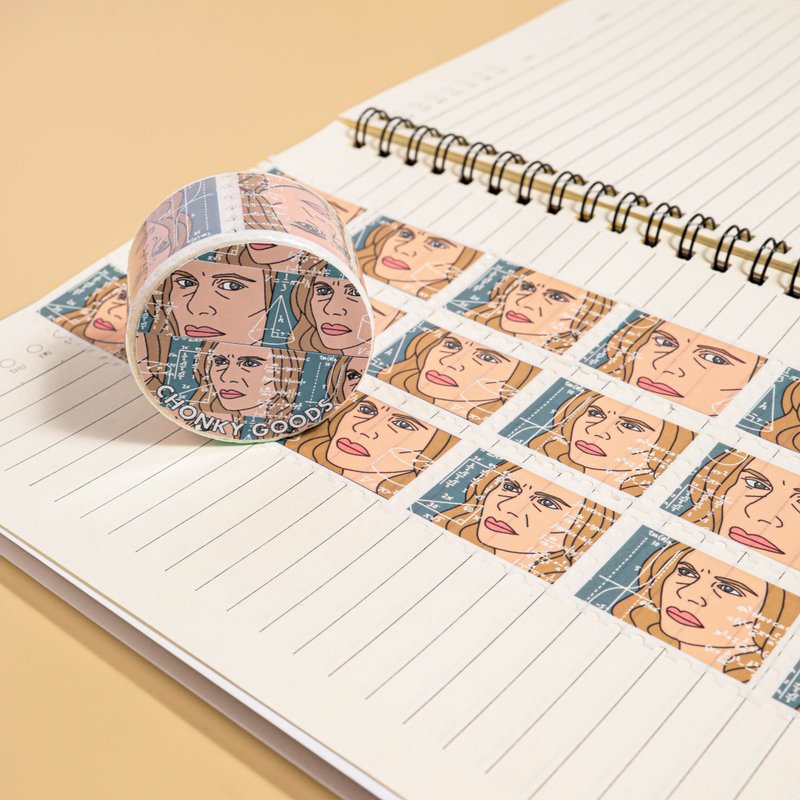 Stamp Washi Tape - Confused Math Lady Meme funny stamp washi tape - 紙膠帶/和紙/PET - 紙 
