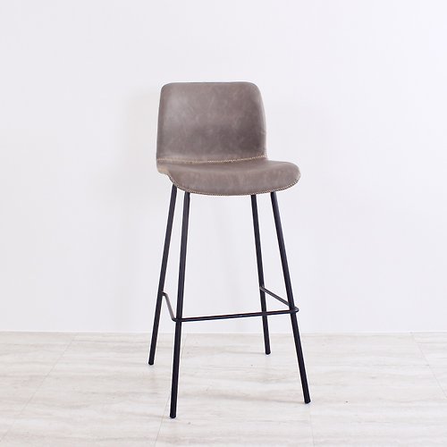 惠風堂時尚家居 HFT FURNITURE STORE 輕工業風 縫線造型皮質吧椅 / 3色